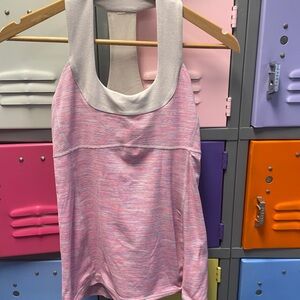 lululemon athletica Pink and Gray Tank Top